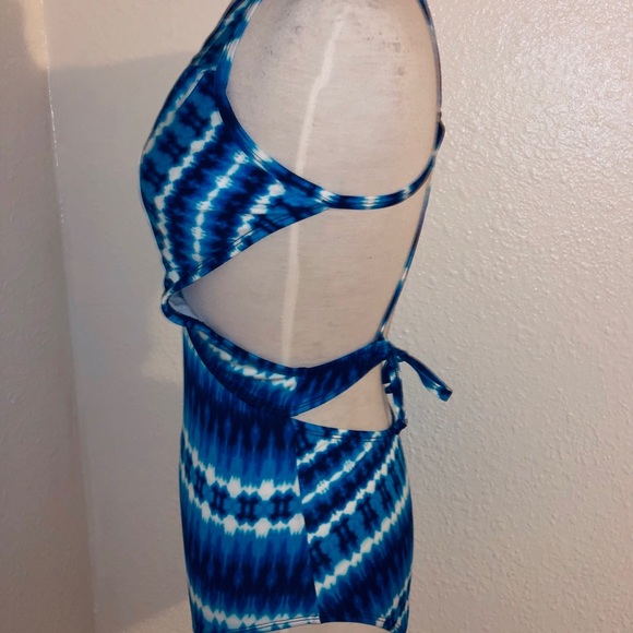 3 for $25 SALE Tye Dye Blue One Piece Swimsuit - Picture 3 of 8